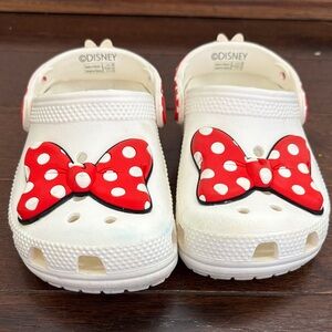 Minnie Mouse Crocs with Red Polka Dot Minnie Bows